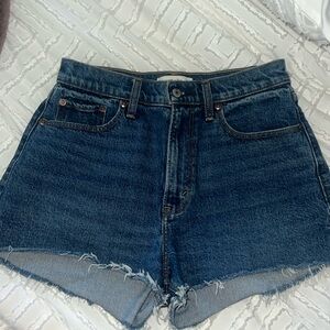 Abercrombie mom short high rise curve love jean shorts